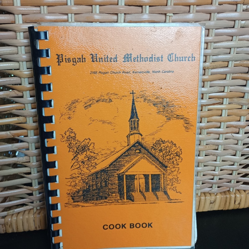 Pisgah United Methodist Church Kernersville,‎ NC Cookbook Spiral Vintage